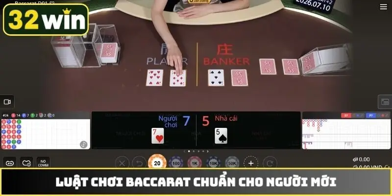 Luật chơi Baccarat chuẩn cho người mới